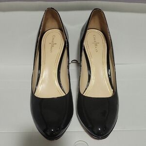 Cole Haan Glossy Black Patent Leather Women's Chelsea Heels*Nike Air Technology*